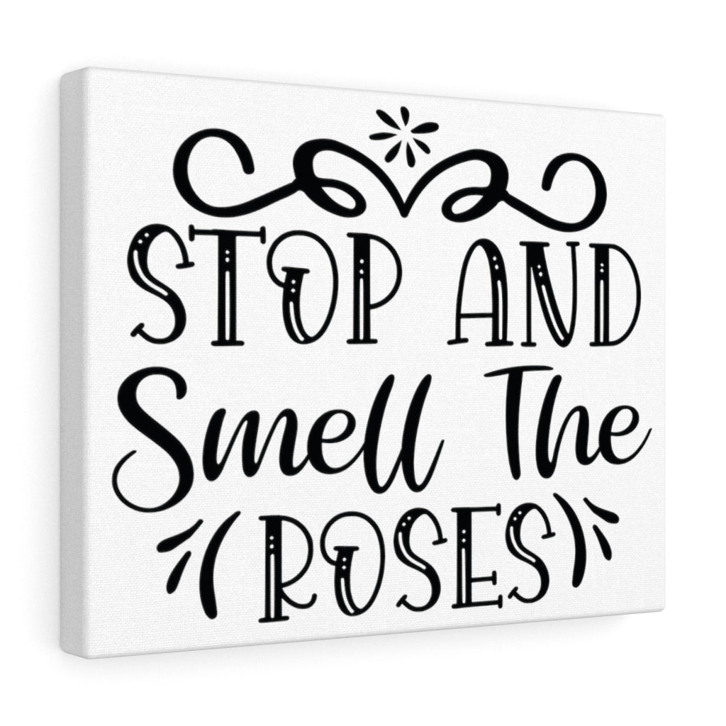 Scripture Walls Inspirational Wall Art Stop And Smell The Roses Wall Art Motivation Wall Decor for Home Office Gym Inspiring Success Quote Print Ready to Hang Unframed-Express Your Love Gifts