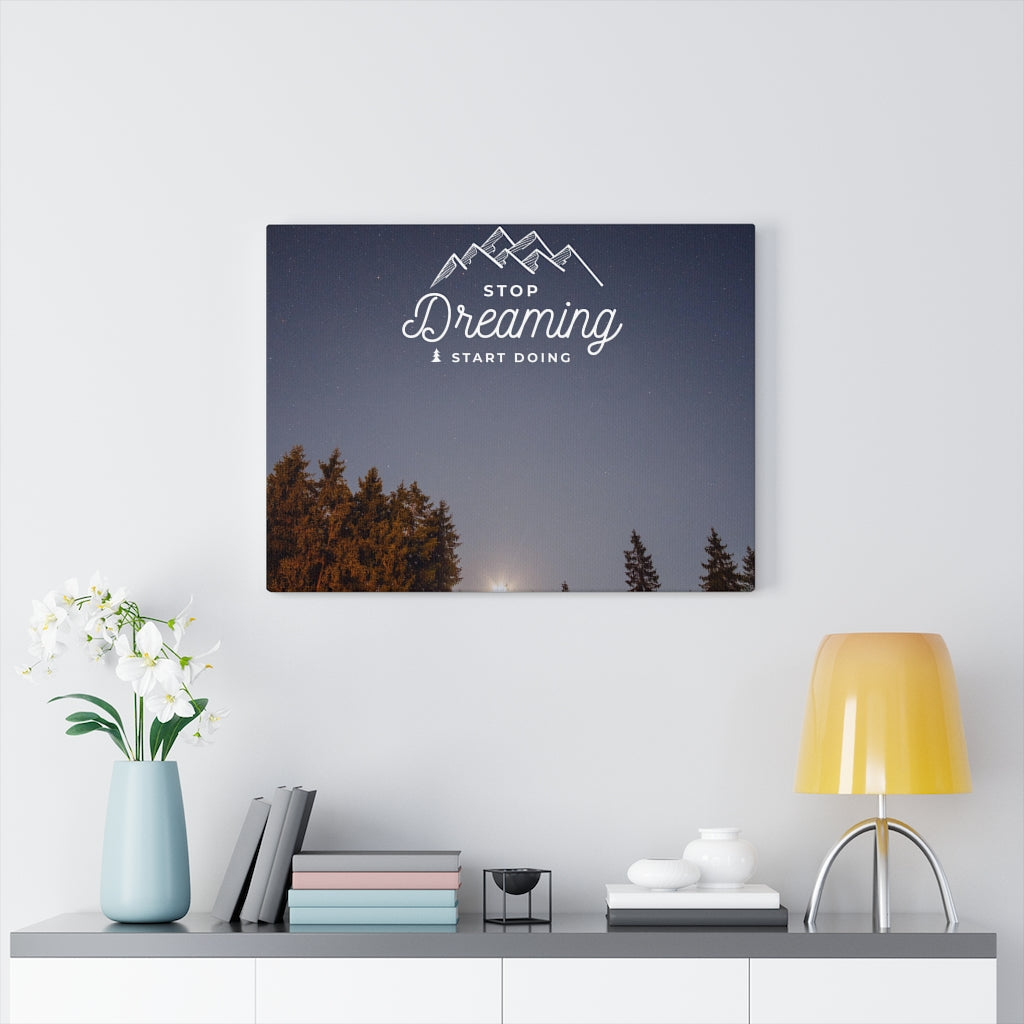 Scripture Walls Inspirational Wall Art Stop Dreaming & Start Doing Wall Art Motivational Motto Inspiring Prints Artwork Decor Ready to Hang Unframed-Express Your Love Gifts