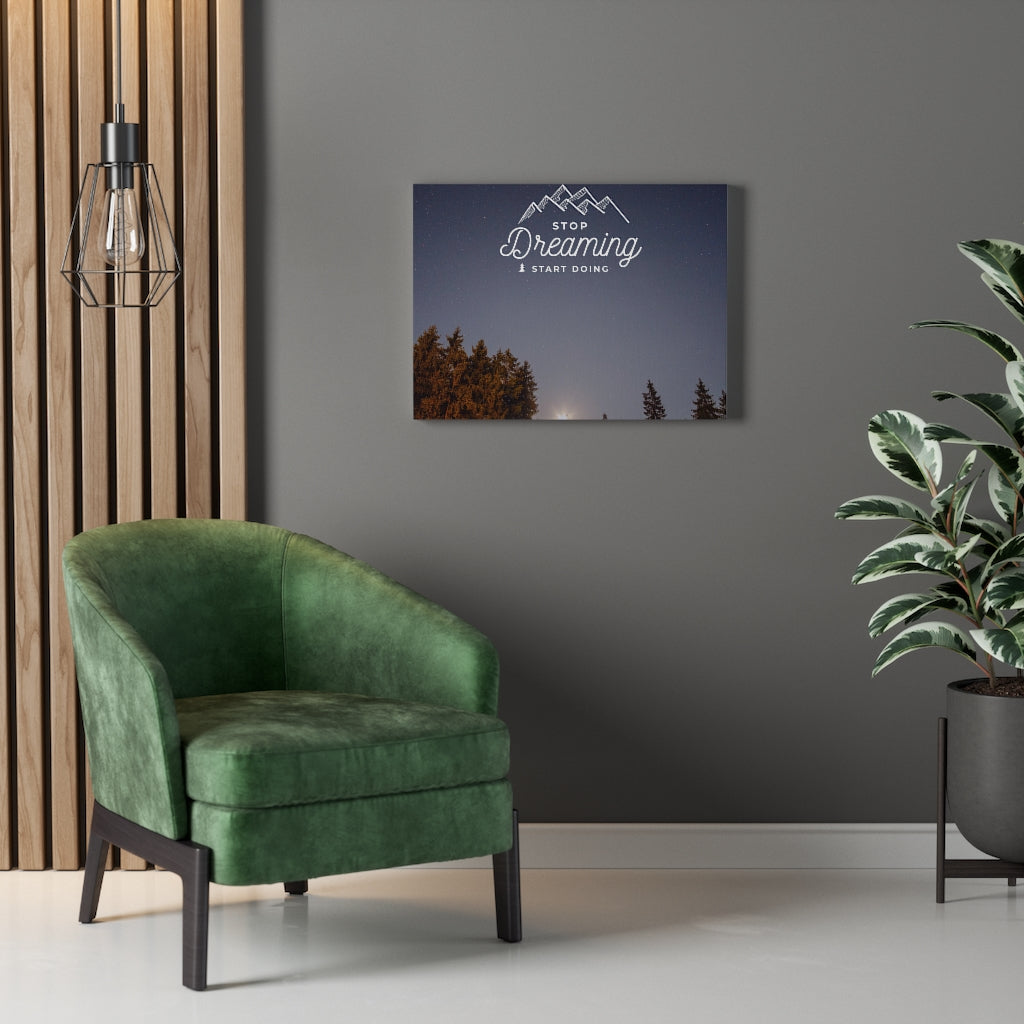 Scripture Walls Inspirational Wall Art Stop Dreaming & Start Doing Wall Art Motivational Motto Inspiring Prints Artwork Decor Ready to Hang Unframed-Express Your Love Gifts