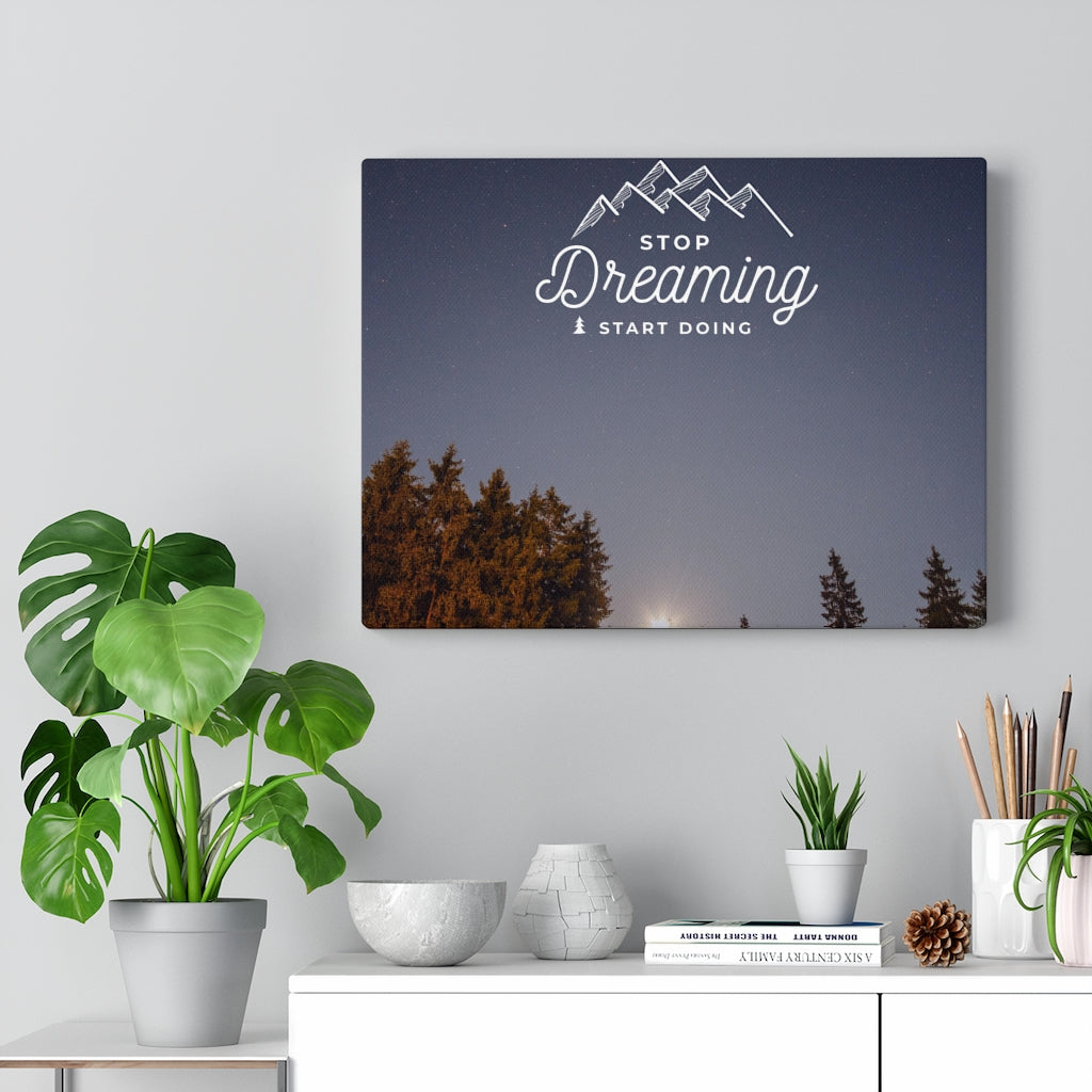 Scripture Walls Inspirational Wall Art Stop Dreaming & Start Doing Wall Art Motivational Motto Inspiring Prints Artwork Decor Ready to Hang Unframed-Express Your Love Gifts