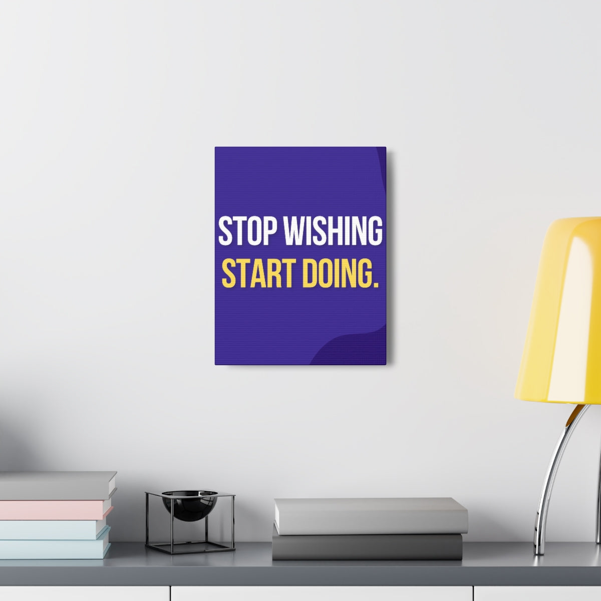 Scripture Walls Inspirational Wall Art Stop Wishing Start Doing Motivation Wall Decor for Home Office Gym Inspiring Success Quote Print Ready to Hang Unframed-Express Your Love Gifts