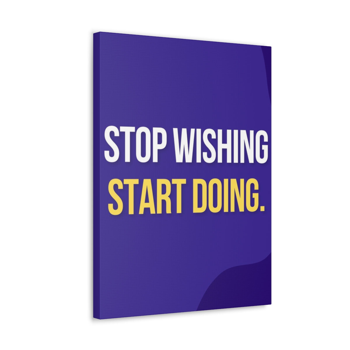 Scripture Walls Inspirational Wall Art Stop Wishing Start Doing Motivation Wall Decor for Home Office Gym Inspiring Success Quote Print Ready to Hang Unframed-Express Your Love Gifts