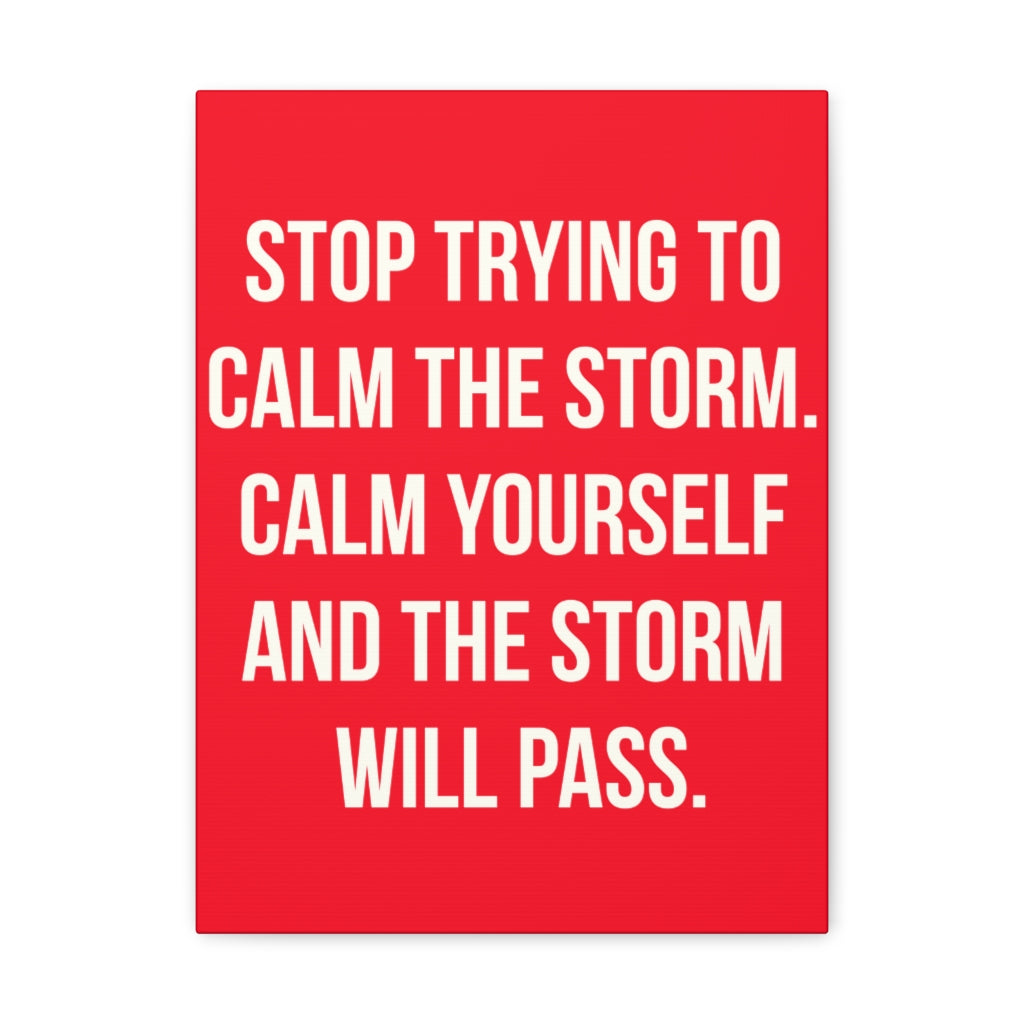 Scripture Walls Inspirational Wall Art Storm Will Pass Motivation Wall Decor for Home Office Gym Inspiring Success Quote Print Ready to Hang Unframed-Express Your Love Gifts