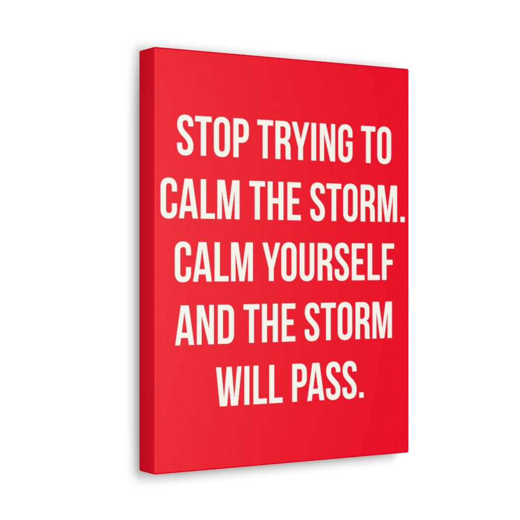Scripture Walls Inspirational Wall Art Storm Will Pass Motivation Wall Decor for Home Office Gym Inspiring Success Quote Print Ready to Hang Unframed-Express Your Love Gifts