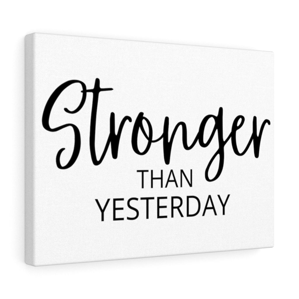Scripture Walls Inspirational Wall Art Stronger Than Yesterday Wall Art Motivation Wall Decor for Home Office Gym Inspiring Success Quote Print Ready to Hang Unframed-Express Your Love Gifts