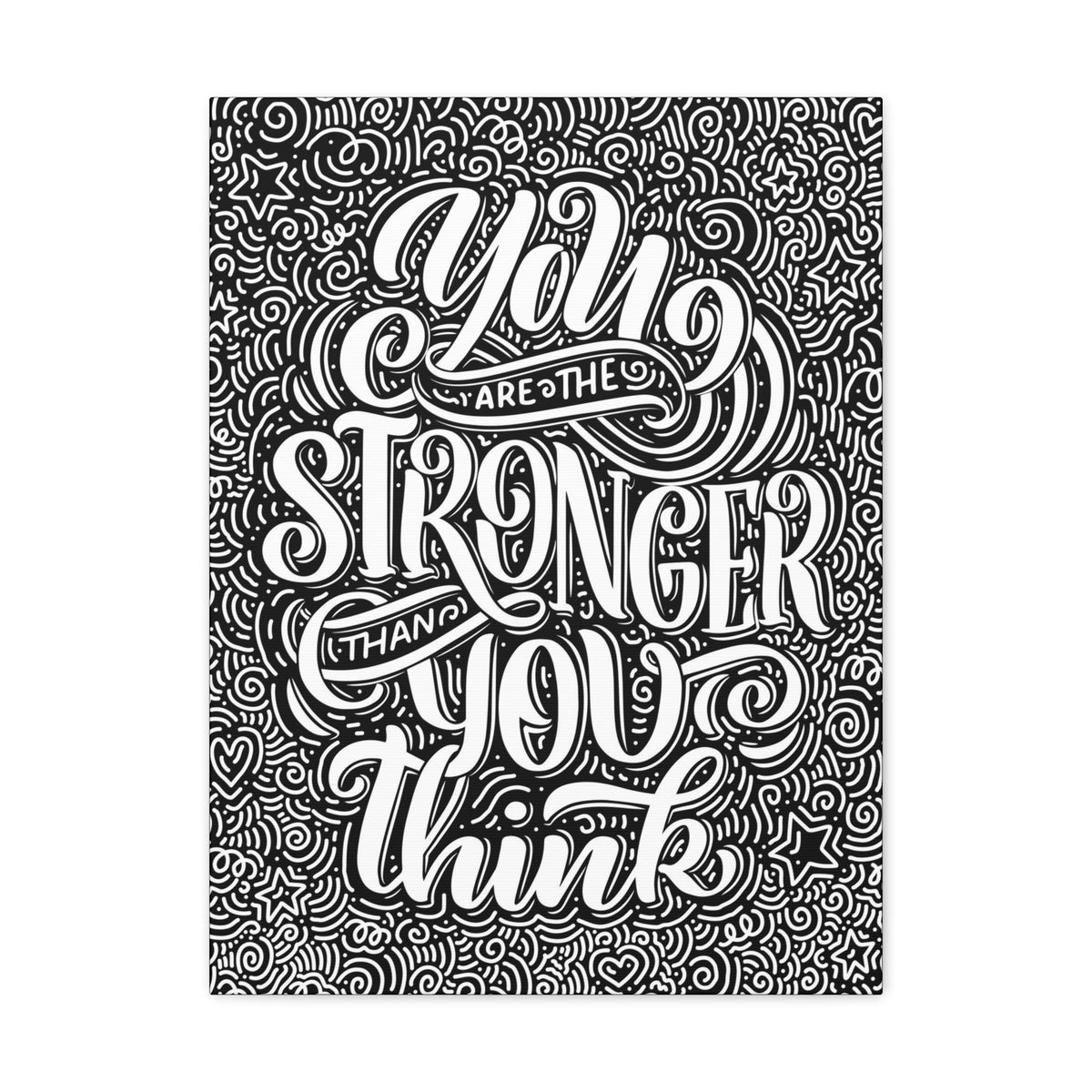 Scripture Walls Inspirational Wall Art Stronger Than You Think Motivation Wall Decor for Home Office Gym Inspiring Success Quote Print Ready to Hang Unframed-Express Your Love Gifts