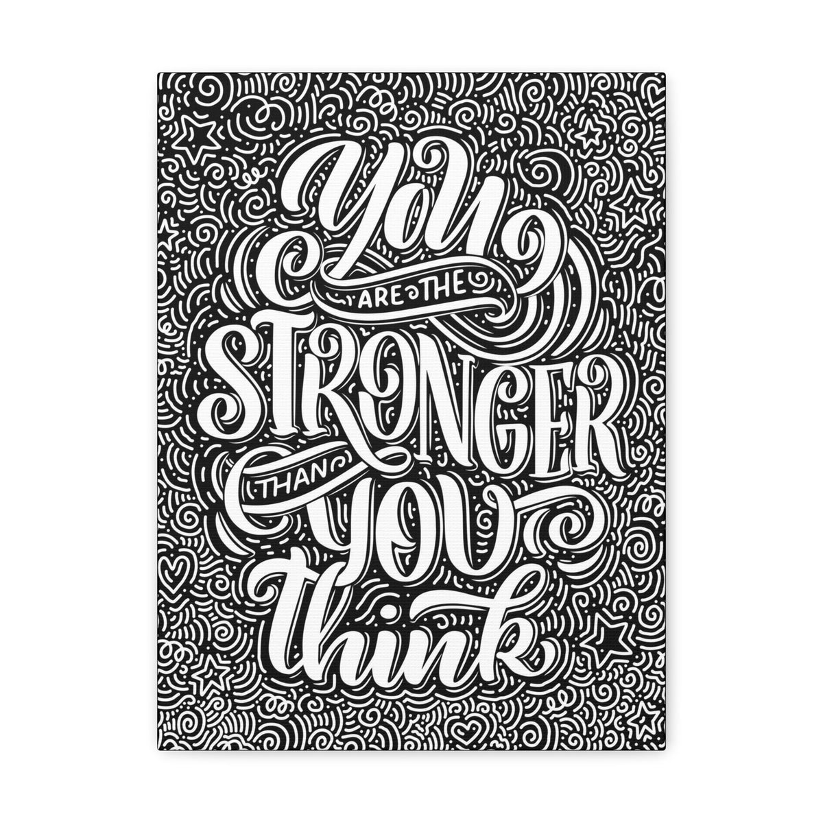 Scripture Walls Inspirational Wall Art Stronger Than You Think Motivation Wall Decor for Home Office Gym Inspiring Success Quote Print Ready to Hang Unframed-Express Your Love Gifts