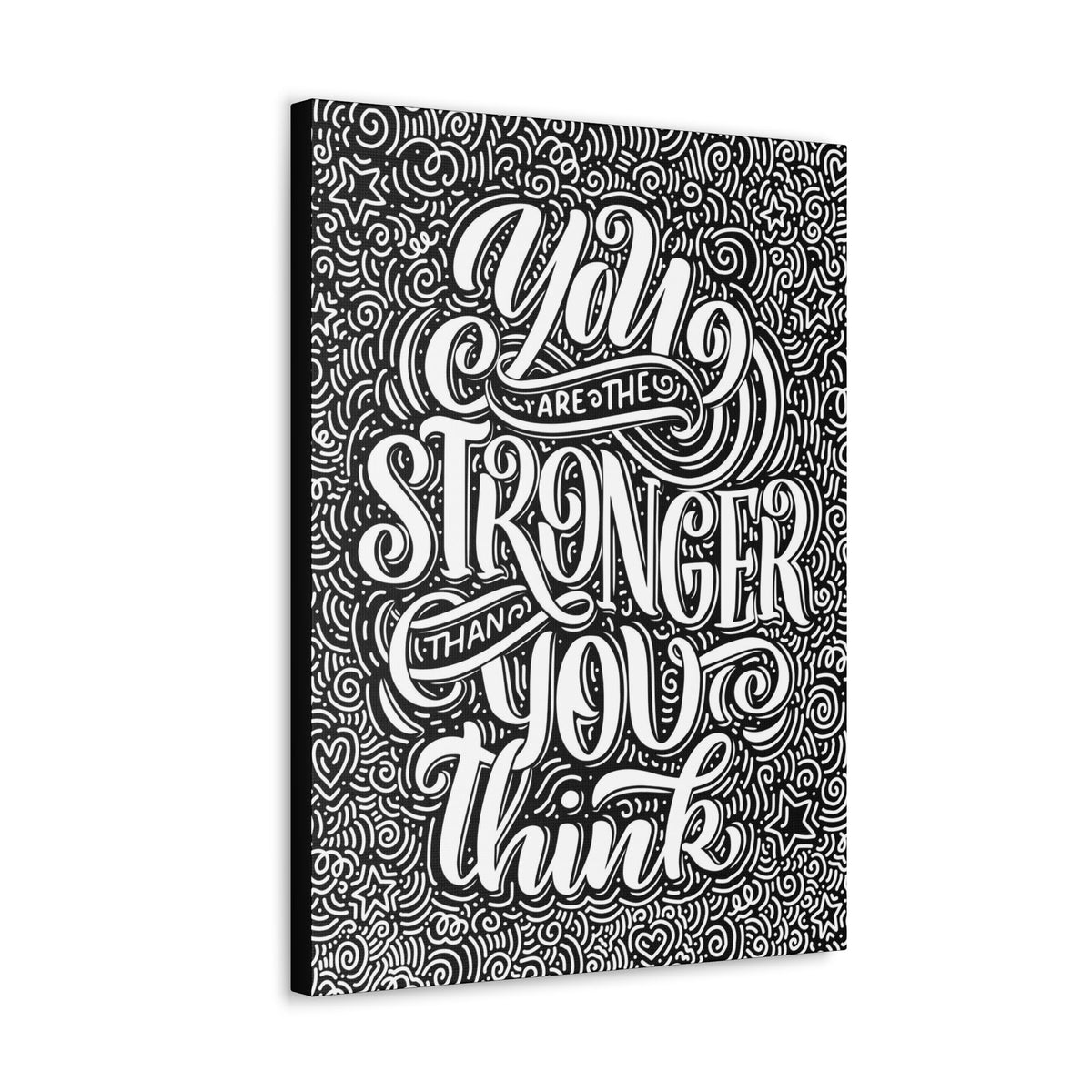 Scripture Walls Inspirational Wall Art Stronger Than You Think Motivation Wall Decor for Home Office Gym Inspiring Success Quote Print Ready to Hang Unframed-Express Your Love Gifts