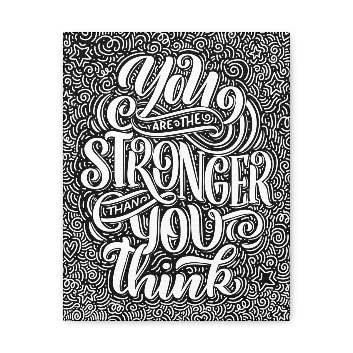 Scripture Walls Inspirational Wall Art Stronger Than You Think Motivation Wall Decor for Home Office Gym Inspiring Success Quote Print Ready to Hang Unframed-Express Your Love Gifts