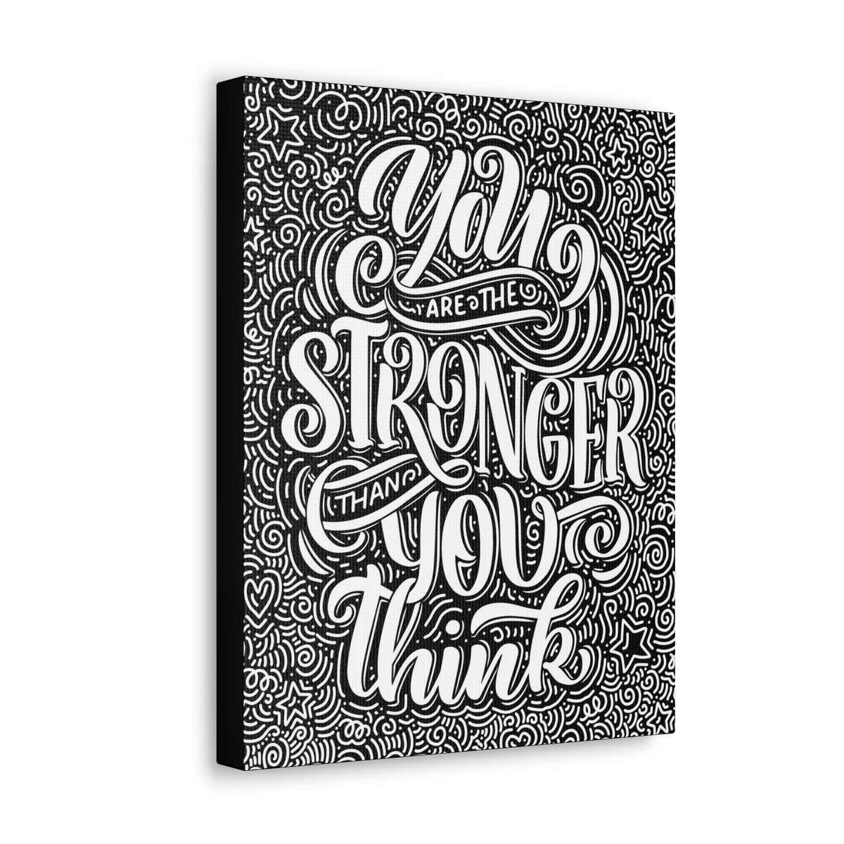 Scripture Walls Inspirational Wall Art Stronger Than You Think Motivation Wall Decor for Home Office Gym Inspiring Success Quote Print Ready to Hang Unframed-Express Your Love Gifts