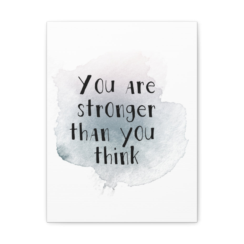 Scripture Walls Inspirational Wall Art Stronger Than You Think Plain Motivation Wall Decor for Home Office Gym Inspiring Success Quote Print Ready to Hang Unframed-Express Your Love Gifts