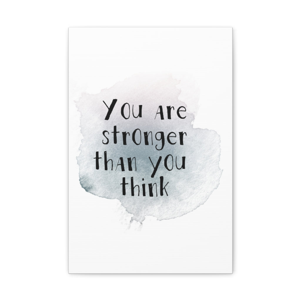 Scripture Walls Inspirational Wall Art Stronger Than You Think Plain Motivation Wall Decor for Home Office Gym Inspiring Success Quote Print Ready to Hang Unframed-Express Your Love Gifts