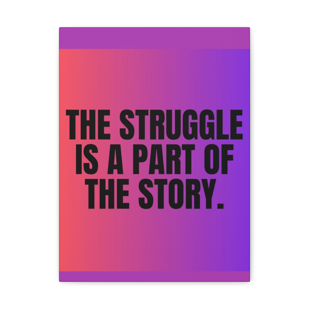 Scripture Walls Inspirational Wall Art Struggle Is A Part Motivation Wall Decor for Home Office Gym Inspiring Success Quote Print Ready to Hang Unframed-Express Your Love Gifts