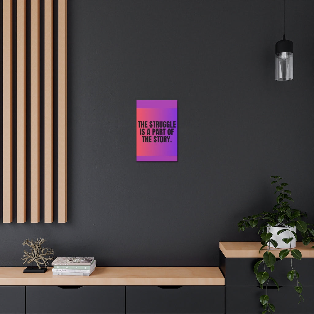 Scripture Walls Inspirational Wall Art Struggle Is A Part Motivation Wall Decor for Home Office Gym Inspiring Success Quote Print Ready to Hang Unframed-Express Your Love Gifts