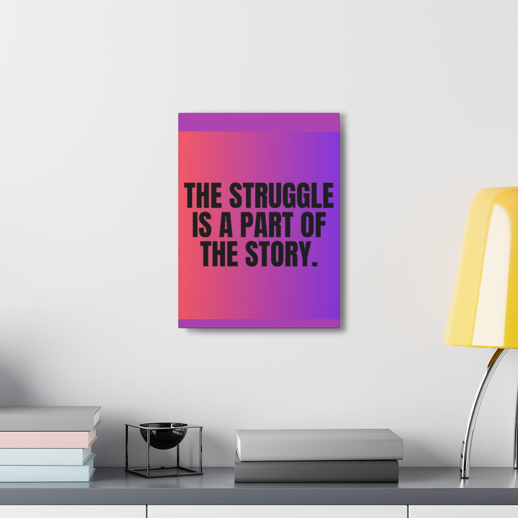Scripture Walls Inspirational Wall Art Struggle Is A Part Motivation Wall Decor for Home Office Gym Inspiring Success Quote Print Ready to Hang Unframed-Express Your Love Gifts