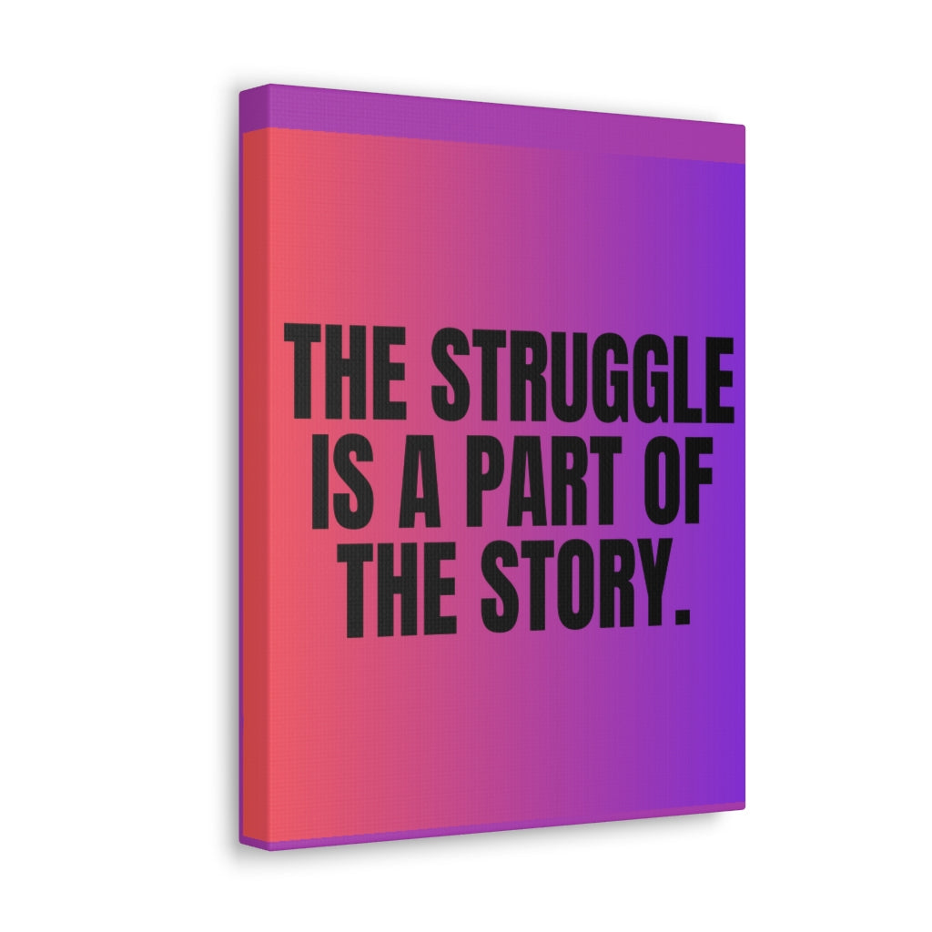 Scripture Walls Inspirational Wall Art Struggle Is A Part Motivation Wall Decor for Home Office Gym Inspiring Success Quote Print Ready to Hang Unframed-Express Your Love Gifts