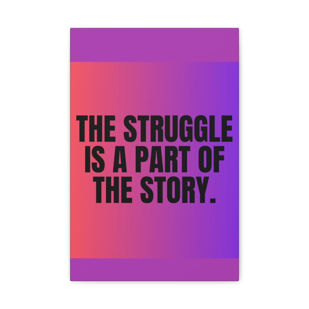 Scripture Walls Inspirational Wall Art Struggle Is A Part Motivation Wall Decor for Home Office Gym Inspiring Success Quote Print Ready to Hang Unframed-Express Your Love Gifts