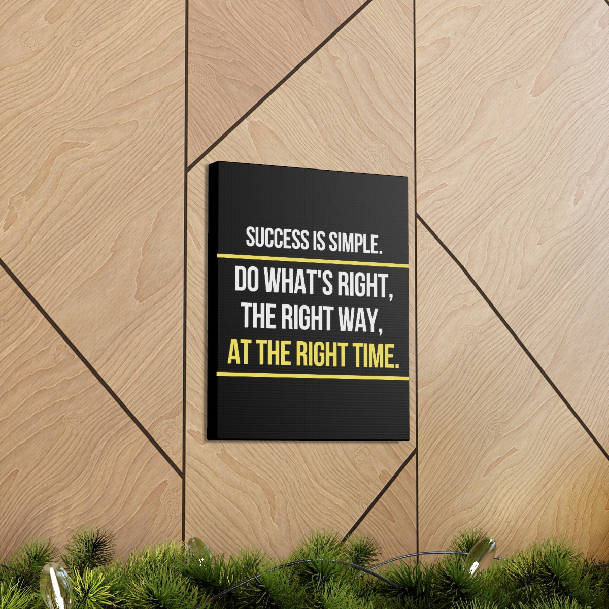 Scripture Walls Inspirational Wall Art Success Is Simple Motivation Wall Decor for Home Office Gym Inspiring Success Quote Print Ready to Hang Unframed-Express Your Love Gifts