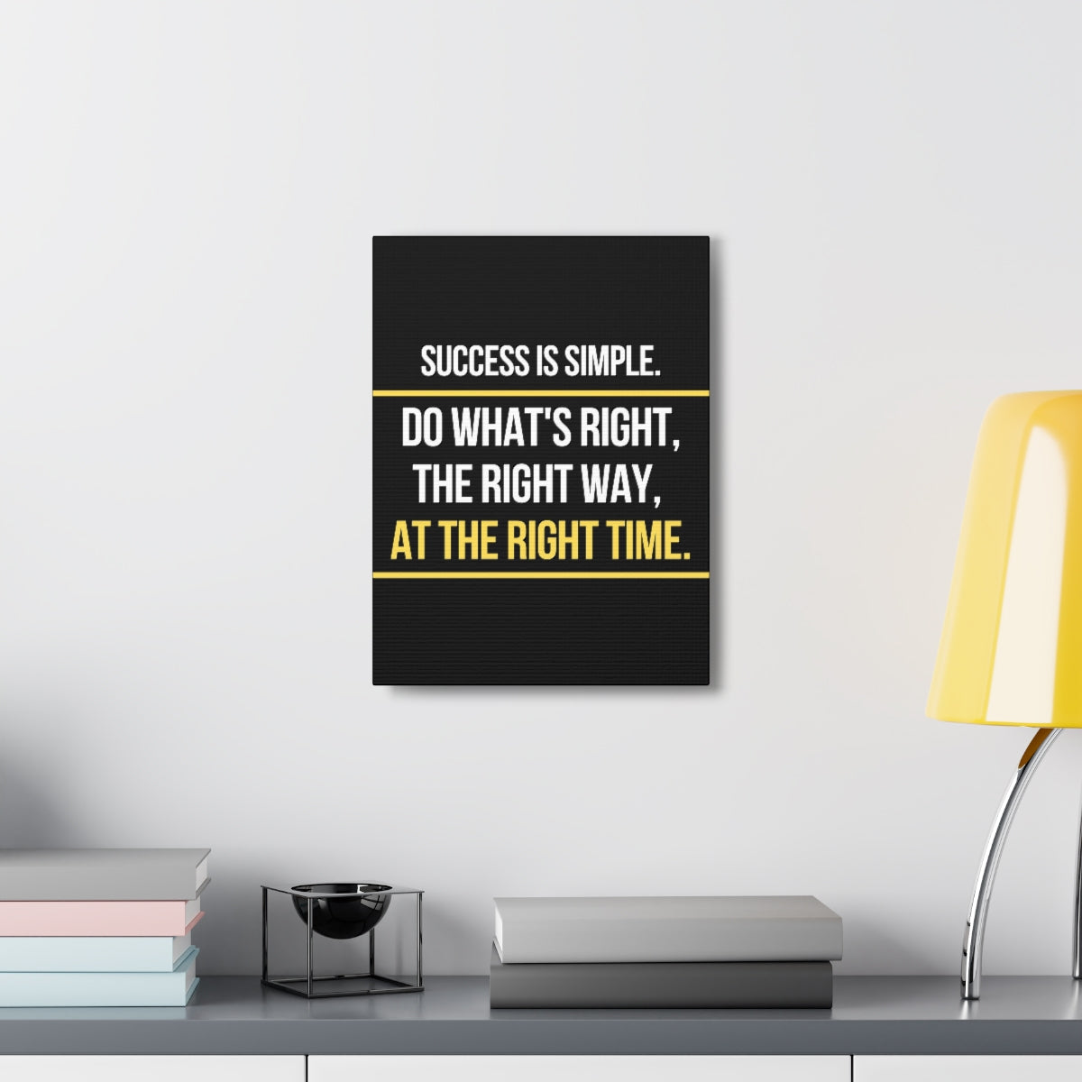 Scripture Walls Inspirational Wall Art Success Is Simple Motivation Wall Decor for Home Office Gym Inspiring Success Quote Print Ready to Hang Unframed-Express Your Love Gifts