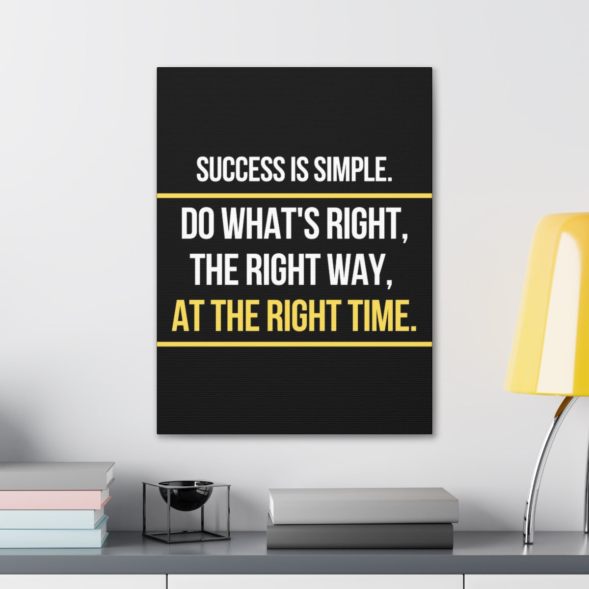Scripture Walls Inspirational Wall Art Success Is Simple Motivation Wall Decor for Home Office Gym Inspiring Success Quote Print Ready to Hang Unframed-Express Your Love Gifts