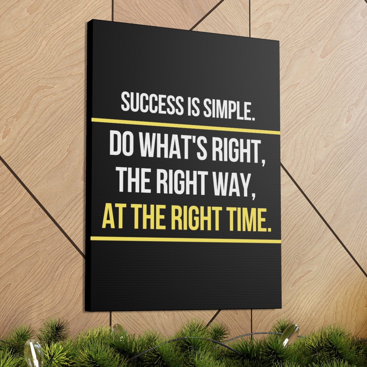 Scripture Walls Inspirational Wall Art Success Is Simple Motivation Wall Decor for Home Office Gym Inspiring Success Quote Print Ready to Hang Unframed-Express Your Love Gifts