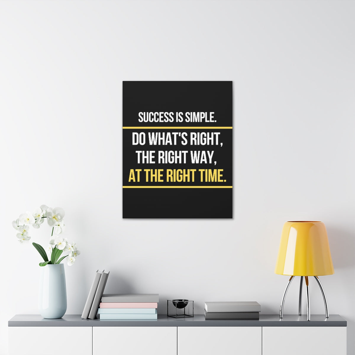 Scripture Walls Inspirational Wall Art Success Is Simple Motivation Wall Decor for Home Office Gym Inspiring Success Quote Print Ready to Hang Unframed-Express Your Love Gifts