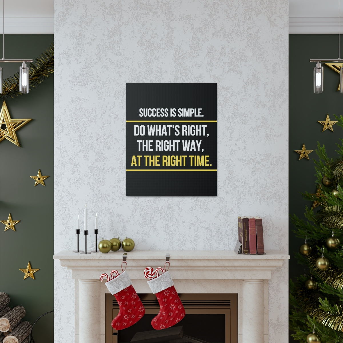Scripture Walls Inspirational Wall Art Success Is Simple Motivation Wall Decor for Home Office Gym Inspiring Success Quote Print Ready to Hang Unframed-Express Your Love Gifts