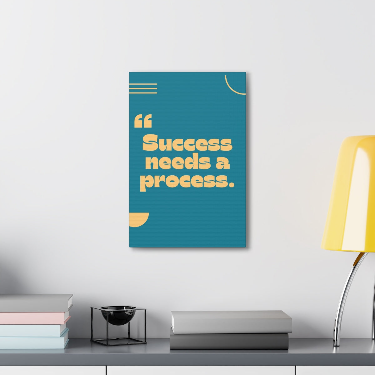 Scripture Walls Inspirational Wall Art Success Needs Process Motivation Wall Decor for Home Office Gym Inspiring Success Quote Print Ready to Hang Unframed-Express Your Love Gifts