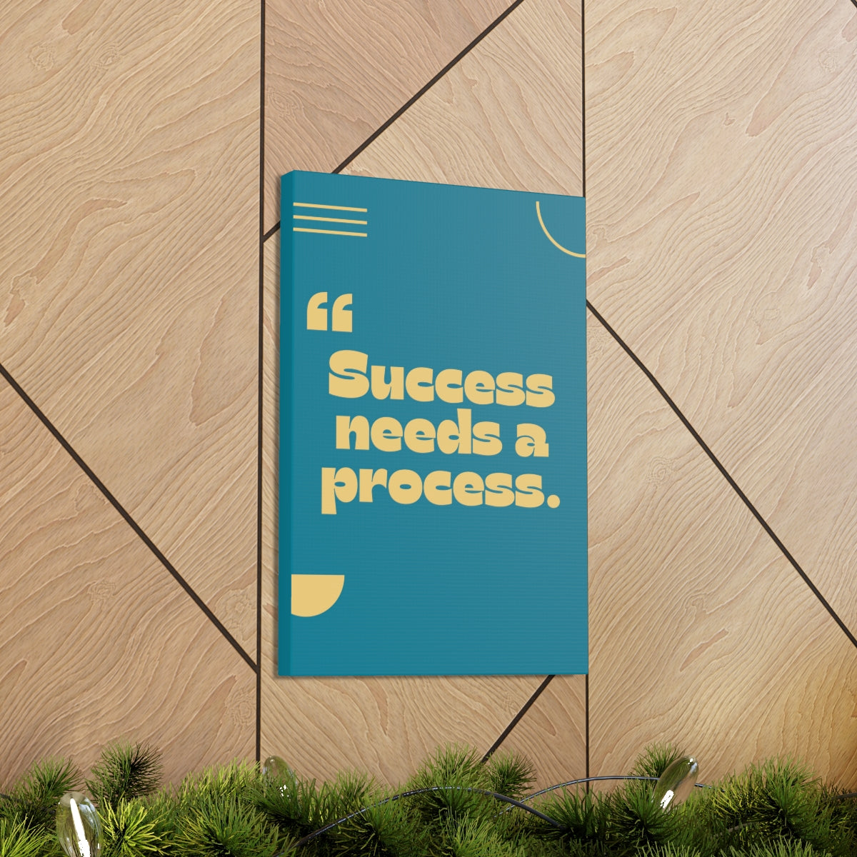 Scripture Walls Inspirational Wall Art Success Needs Process Motivation Wall Decor for Home Office Gym Inspiring Success Quote Print Ready to Hang Unframed-Express Your Love Gifts