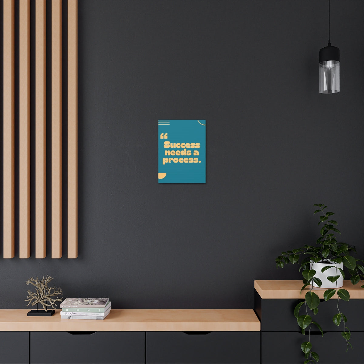 Scripture Walls Inspirational Wall Art Success Needs Process Motivation Wall Decor for Home Office Gym Inspiring Success Quote Print Ready to Hang Unframed-Express Your Love Gifts