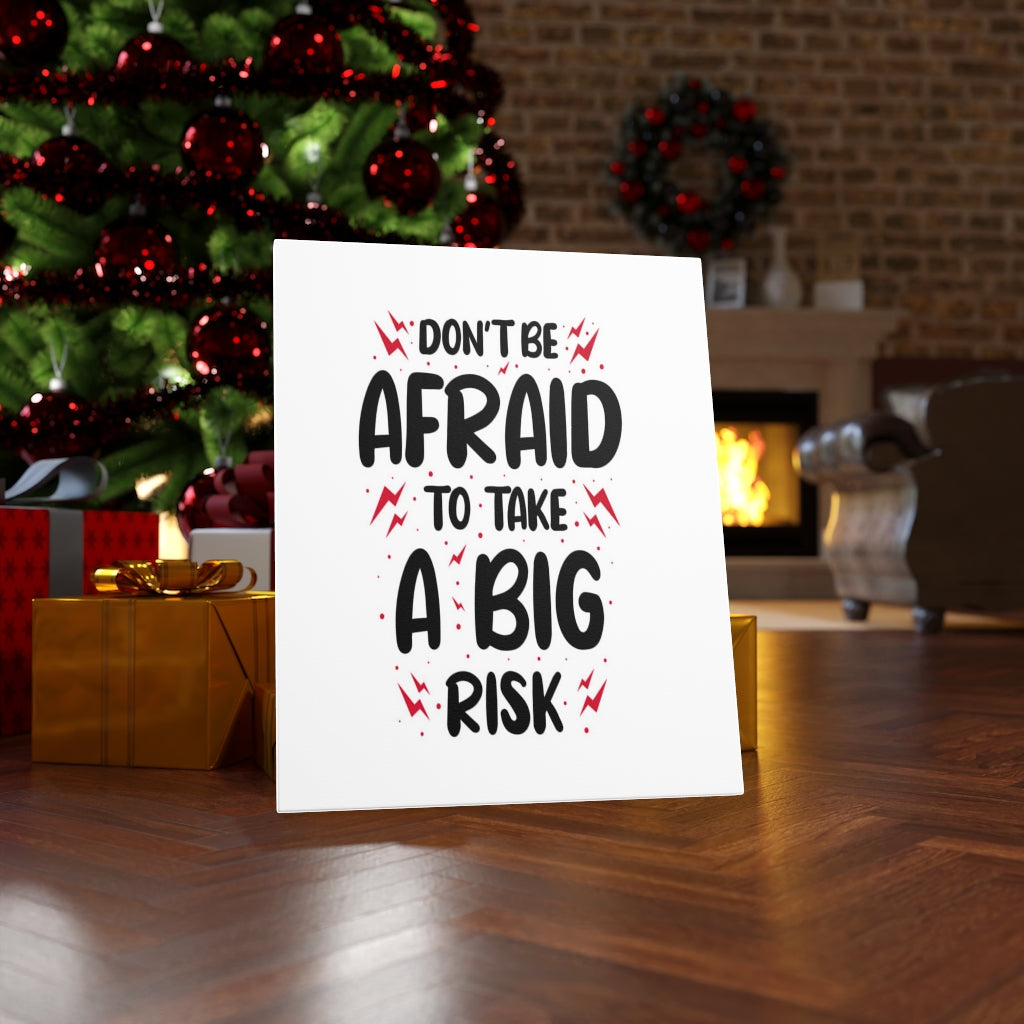 Scripture Walls Inspirational Wall Art Take A Big Risk Wall Art Motivation Wall Decor for Home Office Gym Inspiring Success Quote Print Ready to Hang Unframed-Express Your Love Gifts