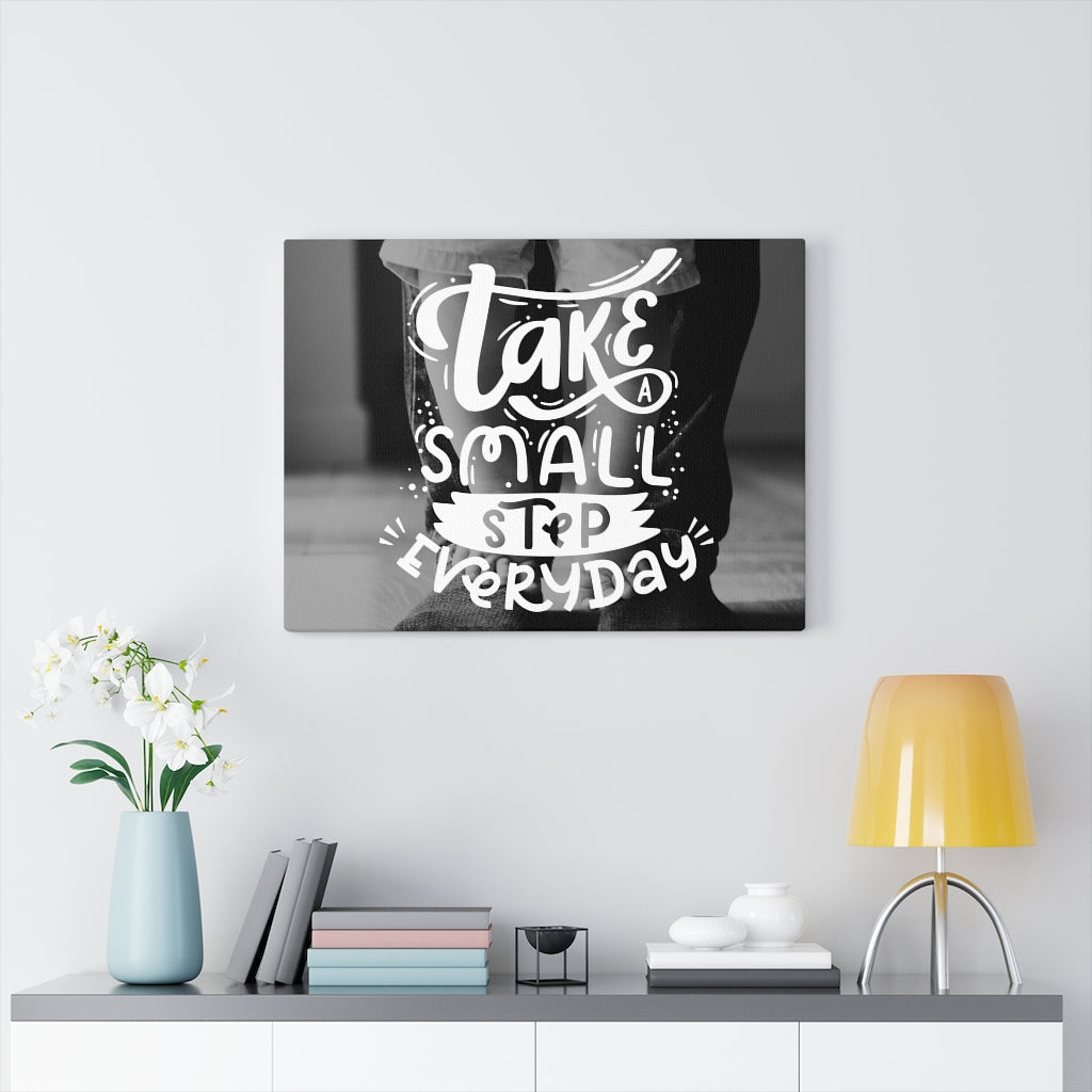 Scripture Walls Inspirational Wall Art Take Small Step Everyday Wall Art Motivational Motto Inspiring Prints Artwork Decor Ready to Hang Unframed-Express Your Love Gifts