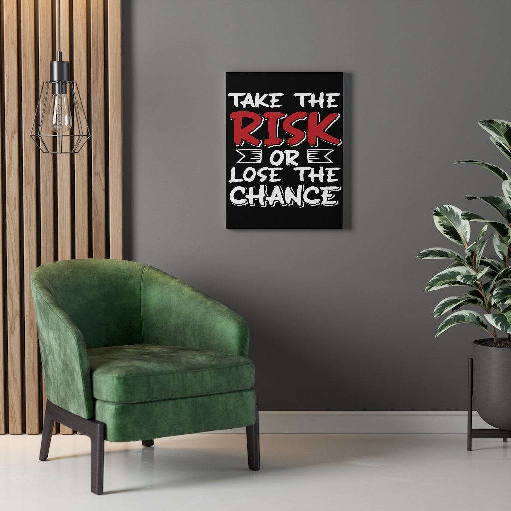 Scripture Walls Inspirational Wall Art Take The Risk Or Lose The Change Wall Art Motivation Wall Decor for Home Office Gym Inspiring Success Quote Print Ready to Hang Unframed-Express Your Love Gifts