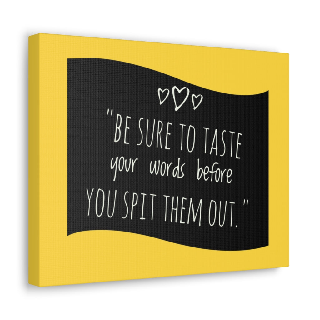 Scripture Walls Inspirational Wall Art Taste Your Words Motivation Wall Decor for Home Office Gym Inspiring Success Quote Print Ready to Hang Unframed-Express Your Love Gifts