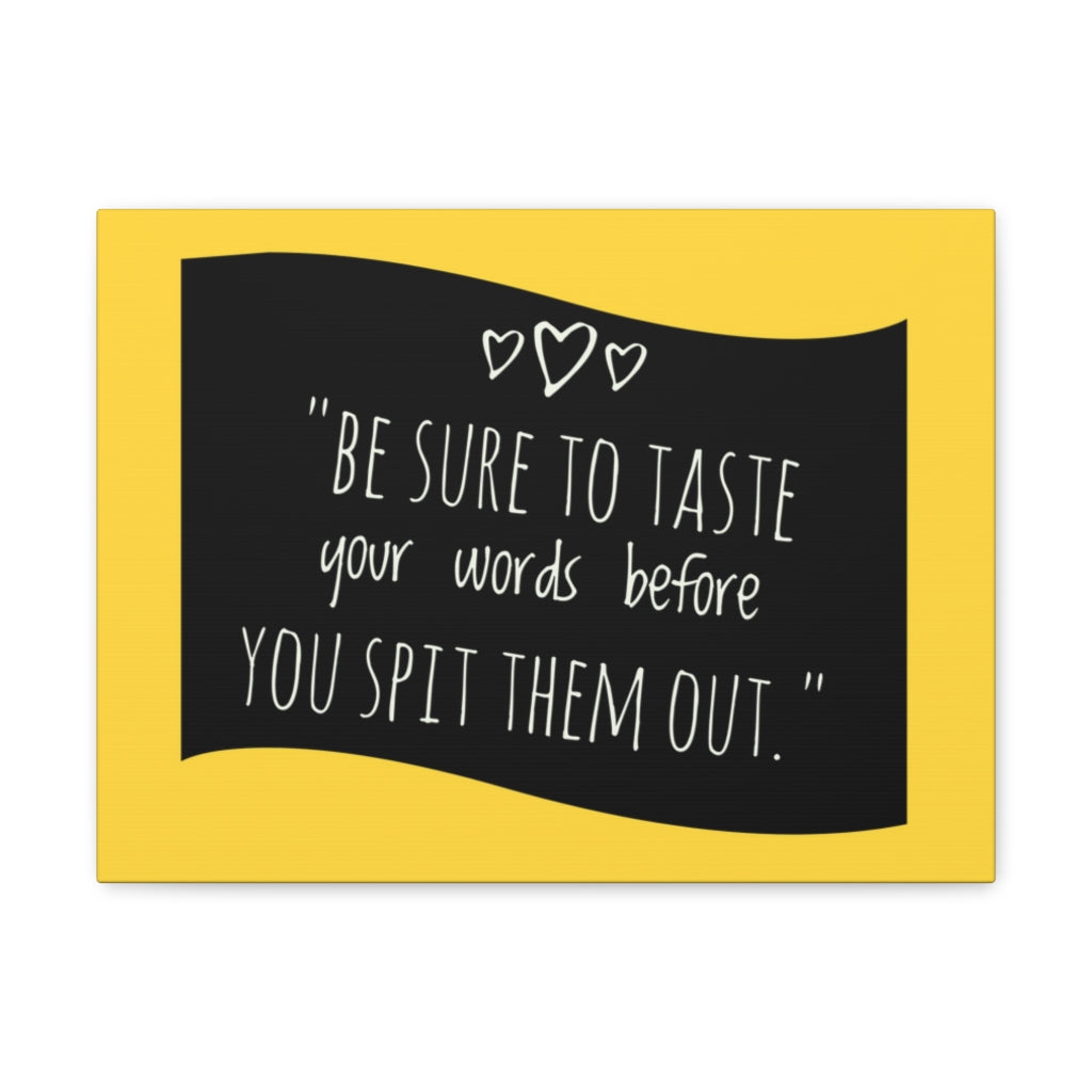 Scripture Walls Inspirational Wall Art Taste Your Words Motivation Wall Decor for Home Office Gym Inspiring Success Quote Print Ready to Hang Unframed-Express Your Love Gifts