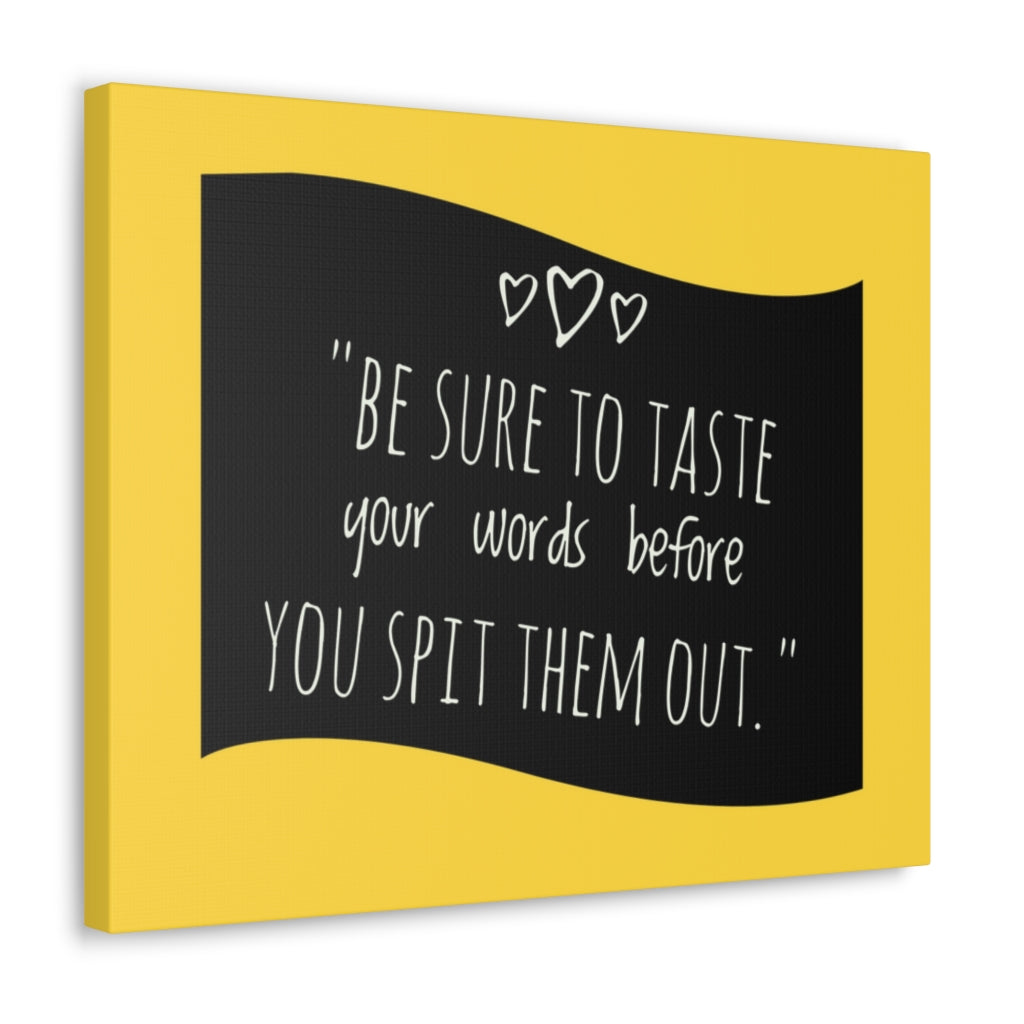 Scripture Walls Inspirational Wall Art Taste Your Words Motivation Wall Decor for Home Office Gym Inspiring Success Quote Print Ready to Hang Unframed-Express Your Love Gifts