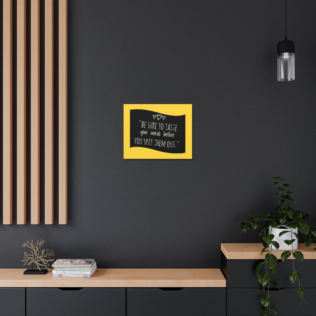 Scripture Walls Inspirational Wall Art Taste Your Words Motivation Wall Decor for Home Office Gym Inspiring Success Quote Print Ready to Hang Unframed-Express Your Love Gifts