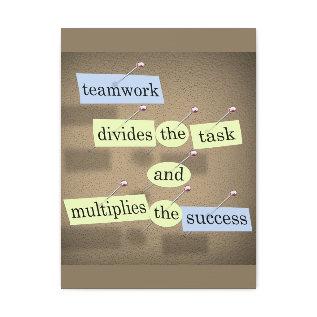 Scripture Walls Inspirational Wall Art Teamwork Multiplies The Success Motivation Wall Decor for Home Office Gym Inspiring Success Quote Print Ready to Hang Unframed-Express Your Love Gifts