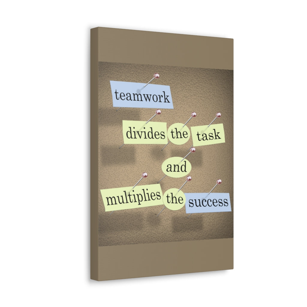 Scripture Walls Inspirational Wall Art Teamwork Multiplies The Success Motivation Wall Decor for Home Office Gym Inspiring Success Quote Print Ready to Hang Unframed-Express Your Love Gifts