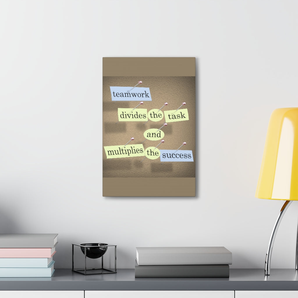 Scripture Walls Inspirational Wall Art Teamwork Multiplies The Success Motivation Wall Decor for Home Office Gym Inspiring Success Quote Print Ready to Hang Unframed-Express Your Love Gifts