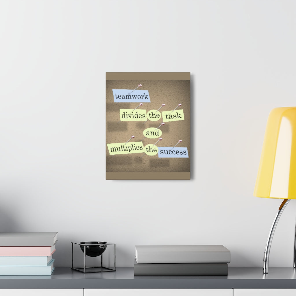 Scripture Walls Inspirational Wall Art Teamwork Multiplies The Success Motivation Wall Decor for Home Office Gym Inspiring Success Quote Print Ready to Hang Unframed-Express Your Love Gifts