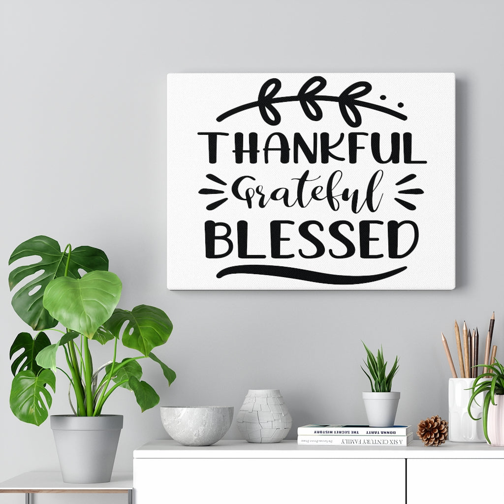 Scripture Walls Inspirational Wall Art Thankful Grateful Blessed Wall Art Motivation Wall Decor for Home Office Gym Inspiring Success Quote Print Ready to Hang Unframed-Express Your Love Gifts
