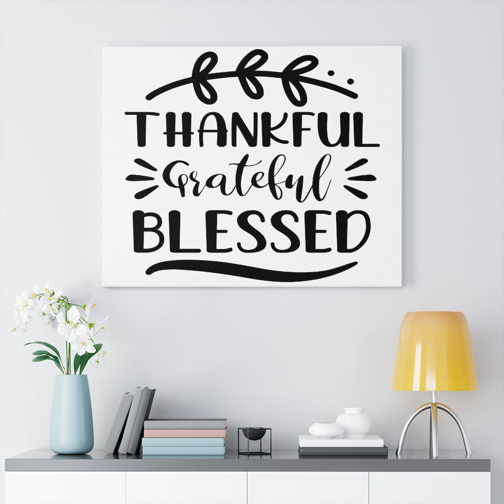 Scripture Walls Inspirational Wall Art Thankful Grateful Blessed Wall Art Motivation Wall Decor for Home Office Gym Inspiring Success Quote Print Ready to Hang Unframed-Express Your Love Gifts