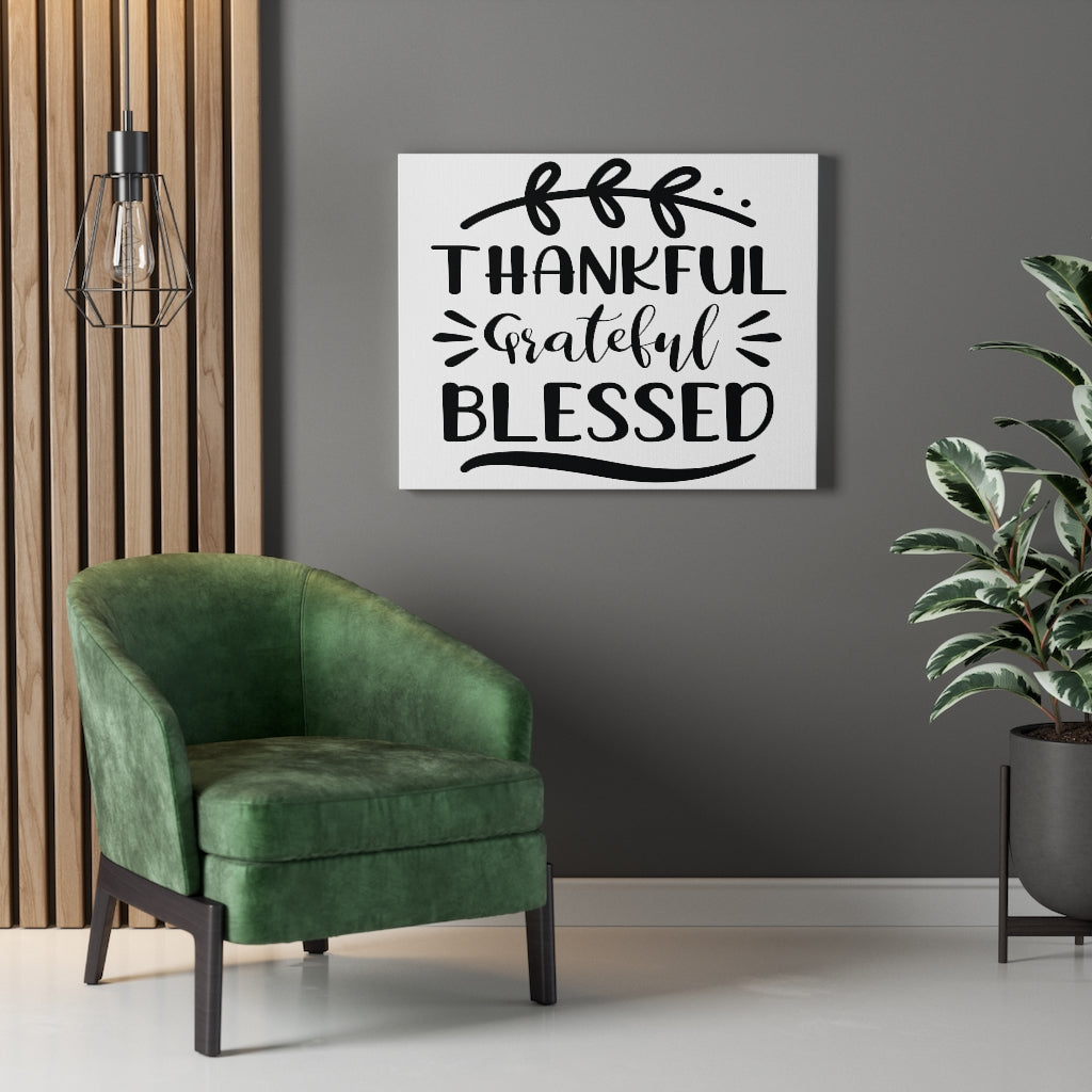 Scripture Walls Inspirational Wall Art Thankful Grateful Blessed Wall Art Motivation Wall Decor for Home Office Gym Inspiring Success Quote Print Ready to Hang Unframed-Express Your Love Gifts