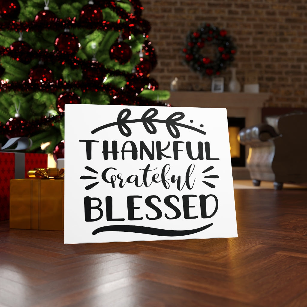 Scripture Walls Inspirational Wall Art Thankful Grateful Blessed Wall Art Motivation Wall Decor for Home Office Gym Inspiring Success Quote Print Ready to Hang Unframed-Express Your Love Gifts