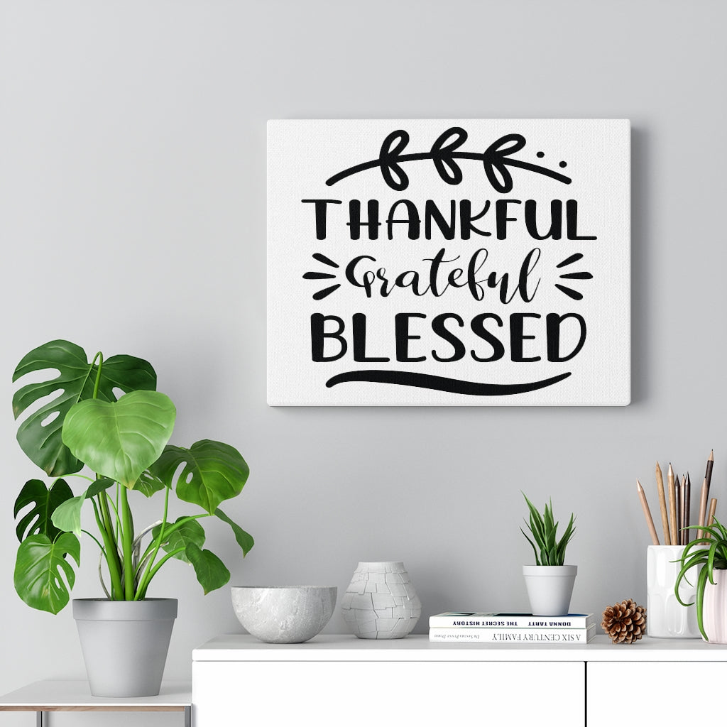 Scripture Walls Inspirational Wall Art Thankful Grateful Blessed Wall Art Motivation Wall Decor for Home Office Gym Inspiring Success Quote Print Ready to Hang Unframed-Express Your Love Gifts