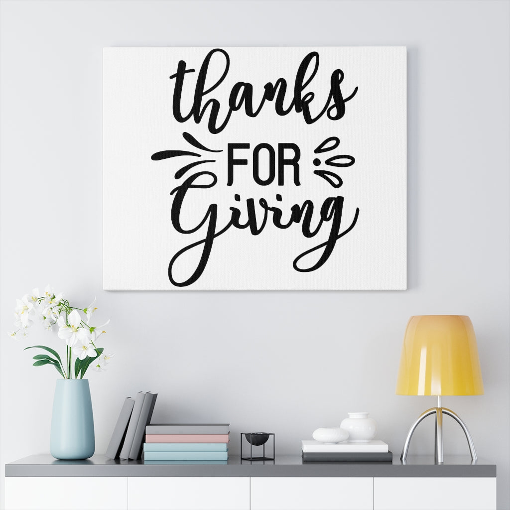 Scripture Walls Inspirational Wall Art Thanks For Giving Wall Art Motivation Wall Decor for Home Office Gym Inspiring Success Quote Print Ready to Hang Unframed-Express Your Love Gifts