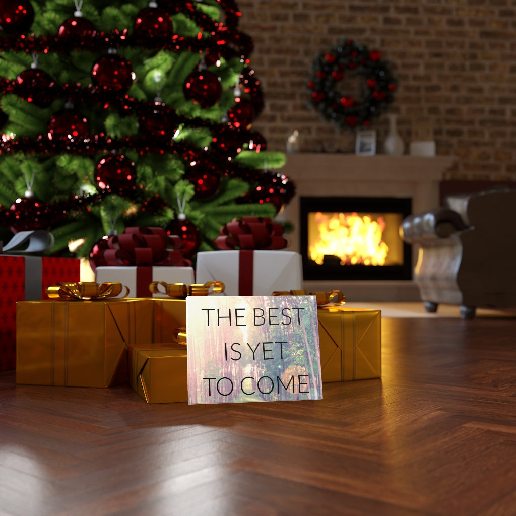 Scripture Walls Inspirational Wall Art The Best Is Yet To Come Forest Wall Art Motivational Motto Inspiring Prints Artwork Decor Ready to Hang Unframed-Express Your Love Gifts