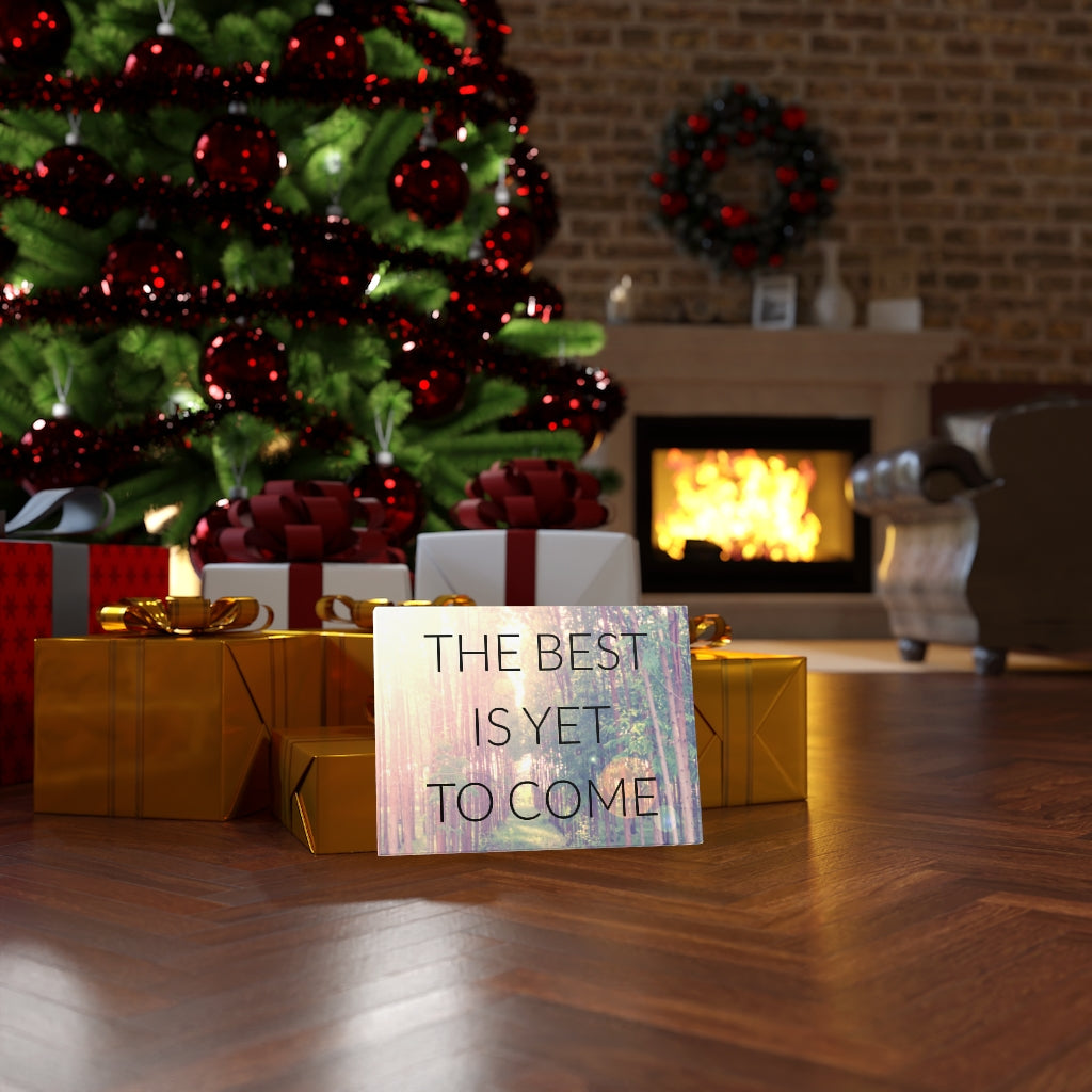 Scripture Walls Inspirational Wall Art The Best Is Yet To Come Forest Wall Art Motivational Motto Inspiring Prints Artwork Decor Ready to Hang Unframed-Express Your Love Gifts