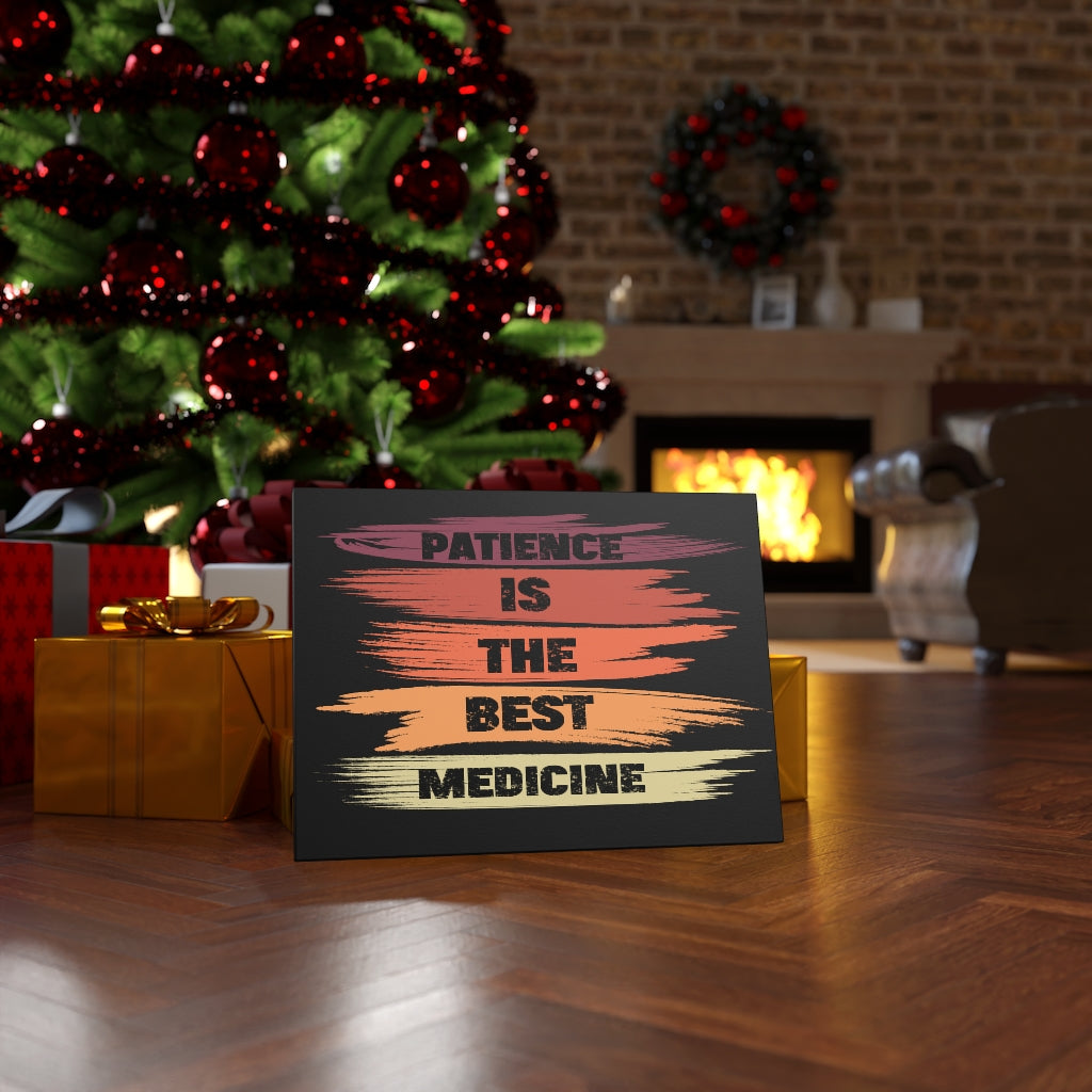 Scripture Walls Inspirational Wall Art The Best Medicine Is Patience Wall Art Motivation Wall Decor for Home Office Gym Inspiring Success Quote Print Ready to Hang Unframed-Express Your Love Gifts